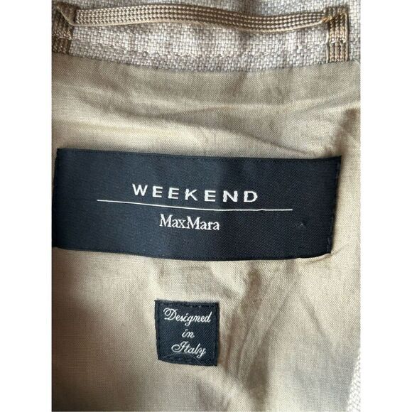 Max Mara Weekend 100% Linen Vest size 4 neutral, glam, vacation - Picture 4 of 8